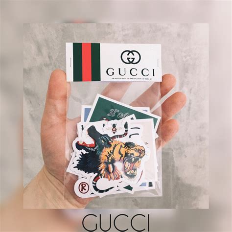 supreme and gucci stickers